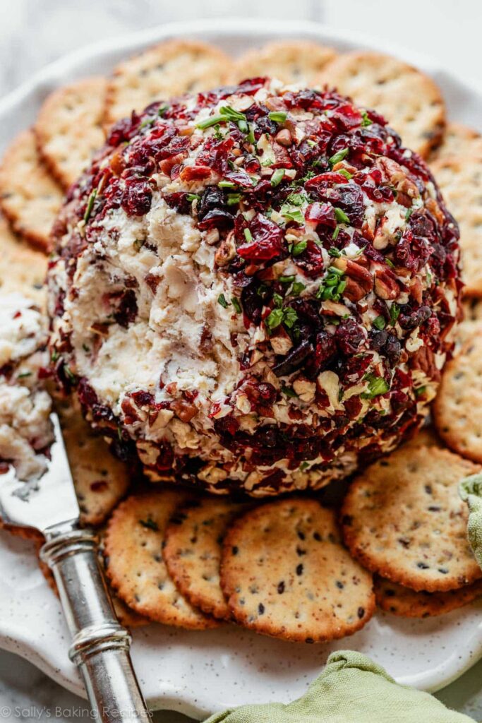 Cranberry Pecan Cheese Ball (Party Favorite!)