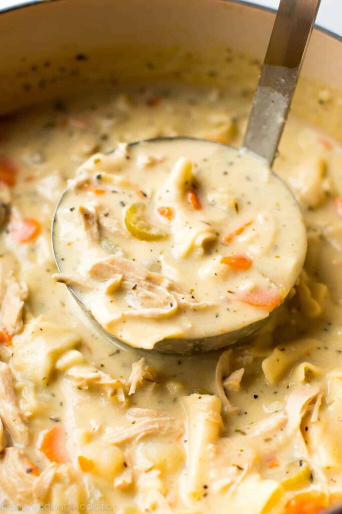 Creamy Chicken Noodle Soup - Sally's Baking Addiction