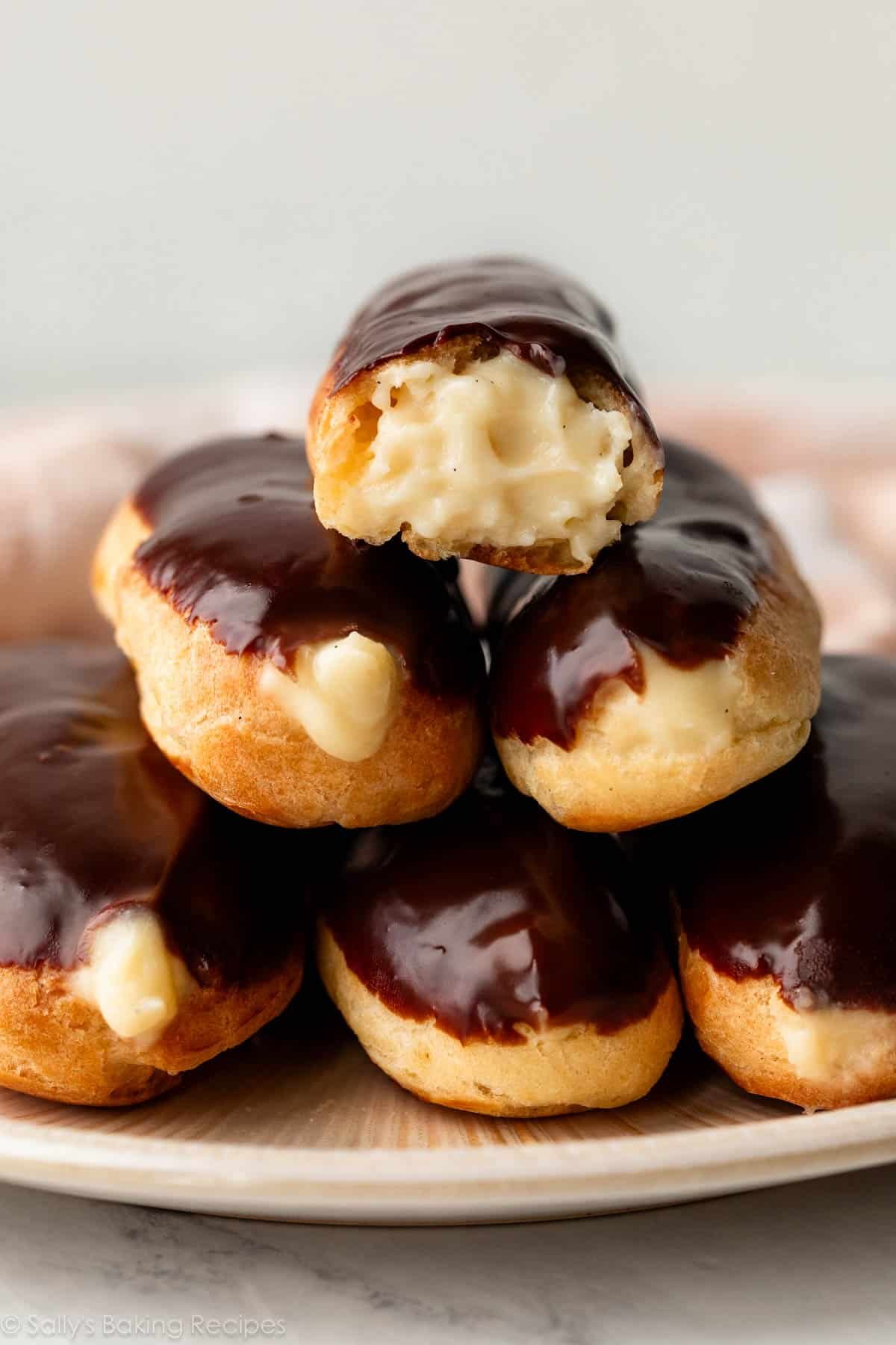 Homemade Eclairs with Pastry Cream