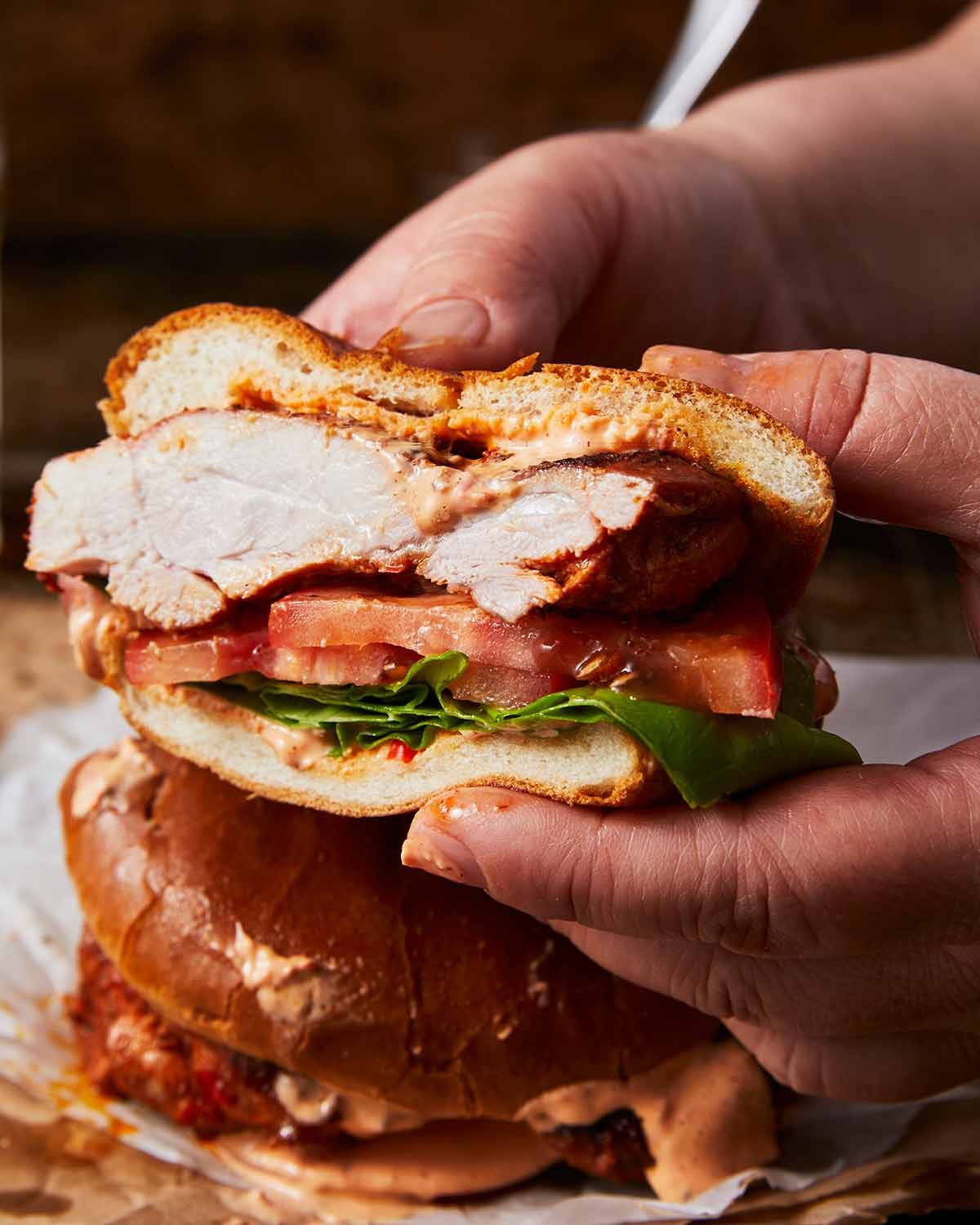 Burger au poulet Peri Peri Nandos