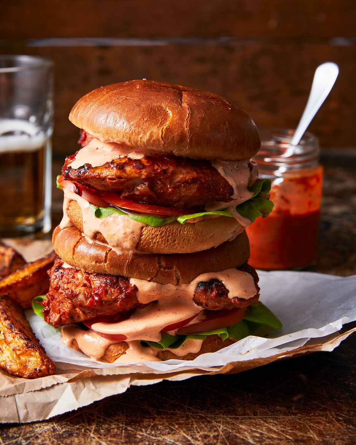 Burger au poulet Peri Peri Nandos