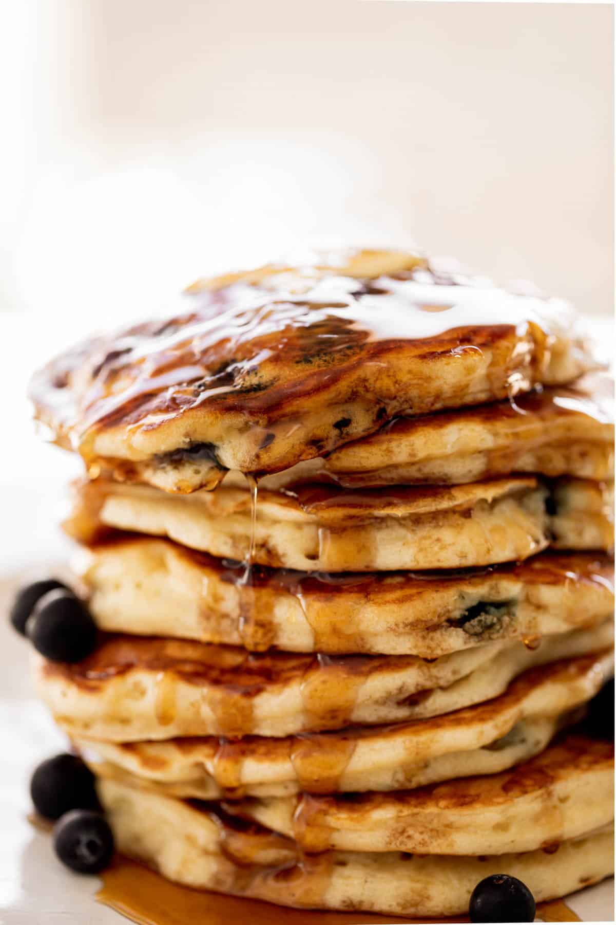 Super Fluffy Blueberry Pancakes - Cafe Delites