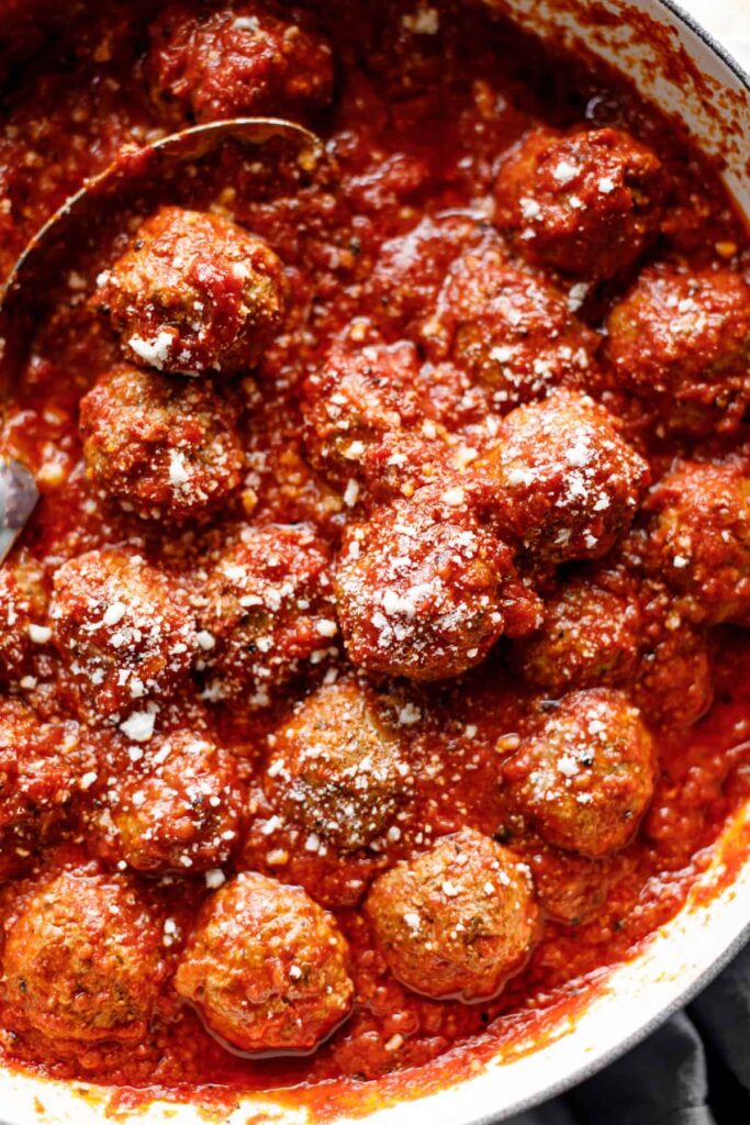 Baked Meatballs - Cafe Delites