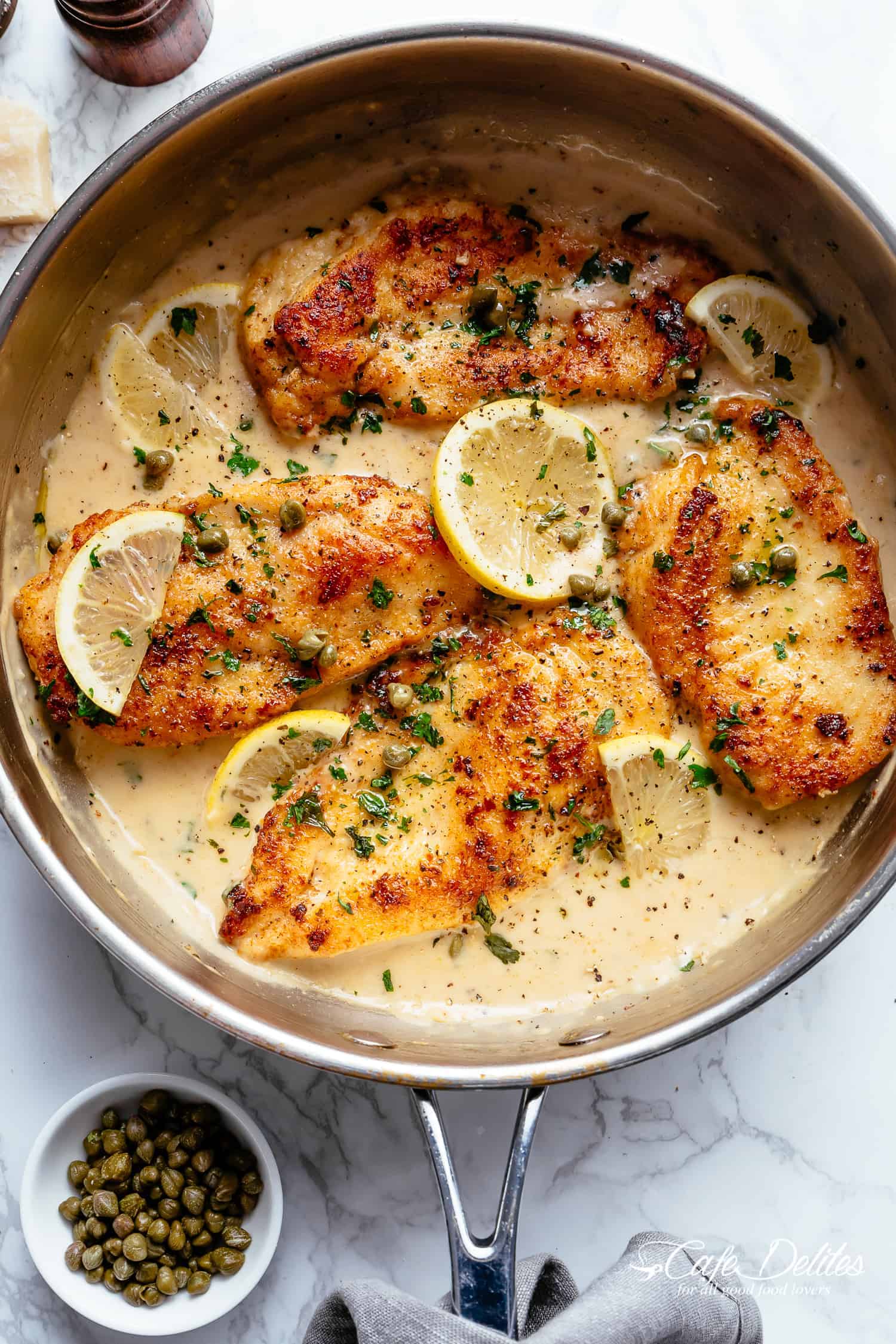 Délicieux Poulet Parmesan Citron Piccata