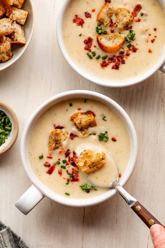 Creamy Cauliflower Potato Soup - Sally's Baking Addiction