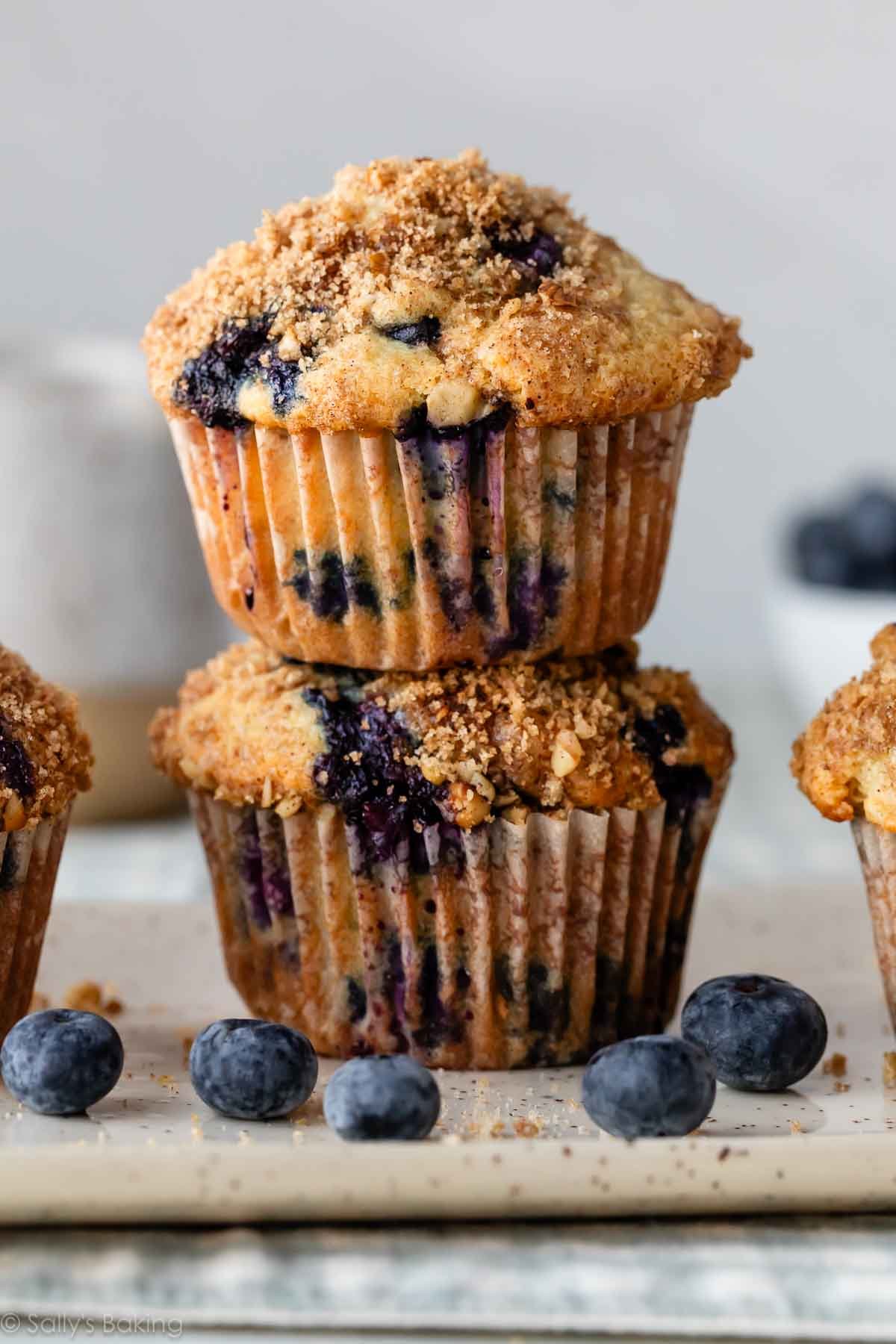 Favorite Blueberry Muffins Recipe - Sally's Baking Addiction