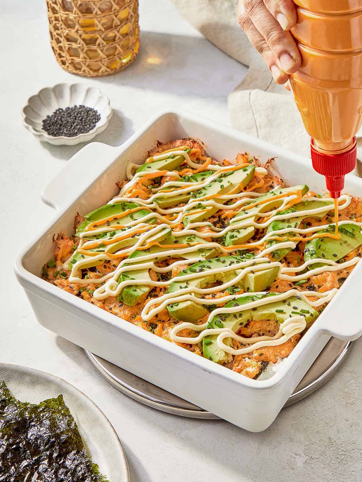 Homemade Sushi Bake - Cafe Delites