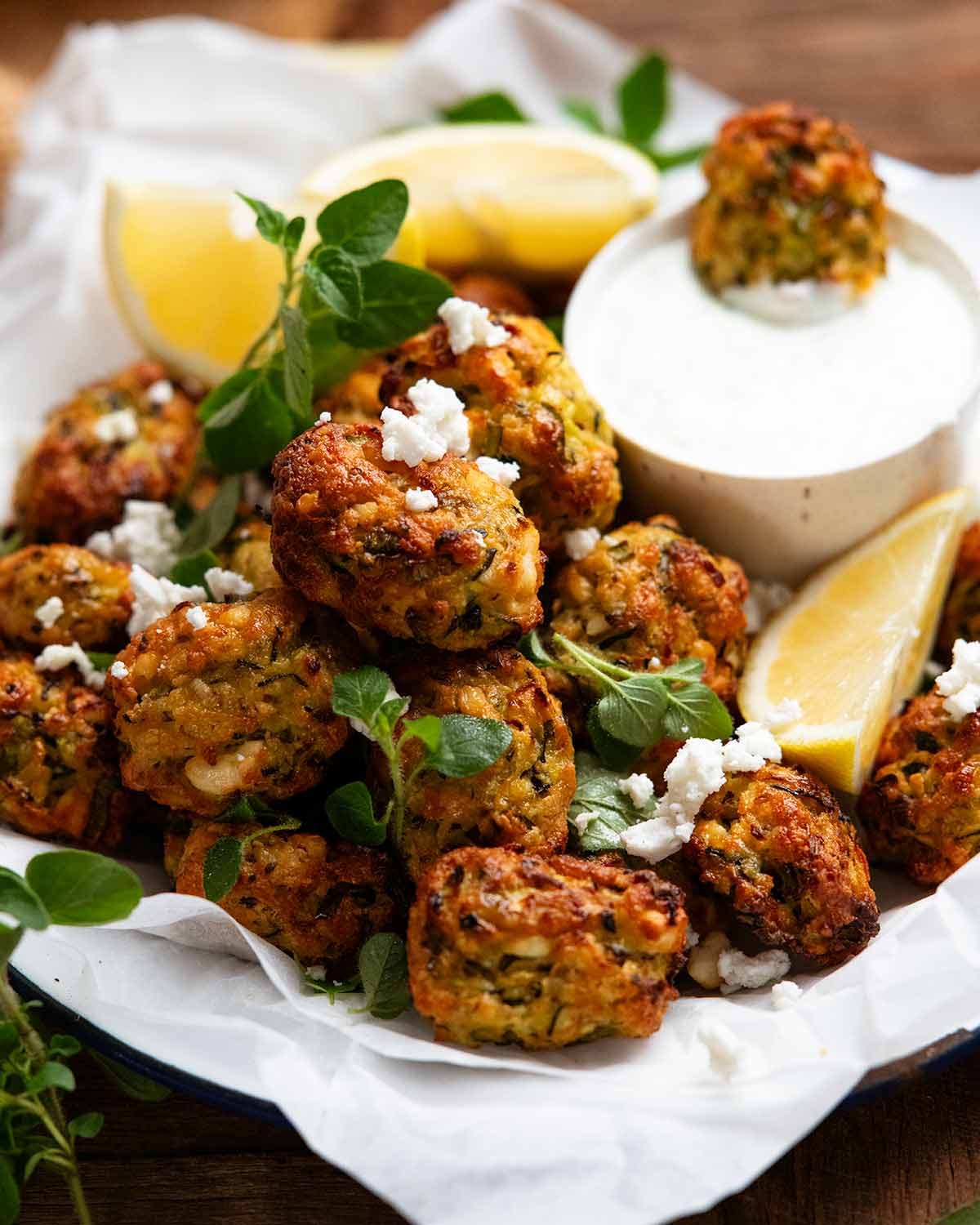 Mini Fritters de Courgette Grecs
