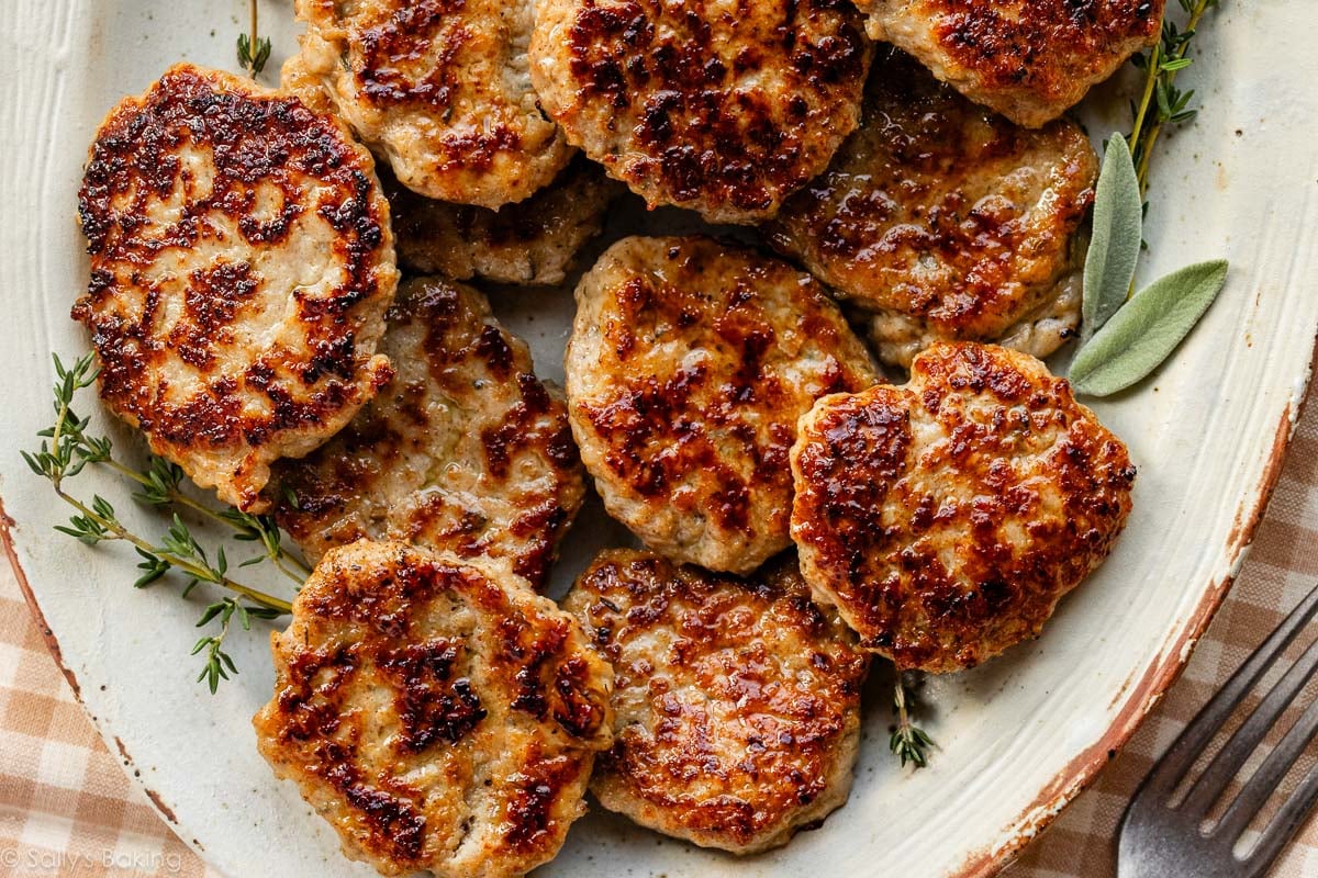 Maple Chicken Breakfast Sausage - Sally's Baking