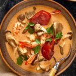 Tom Yum Kha Soup with Shrimp (Easy Thai Coconut Soup)