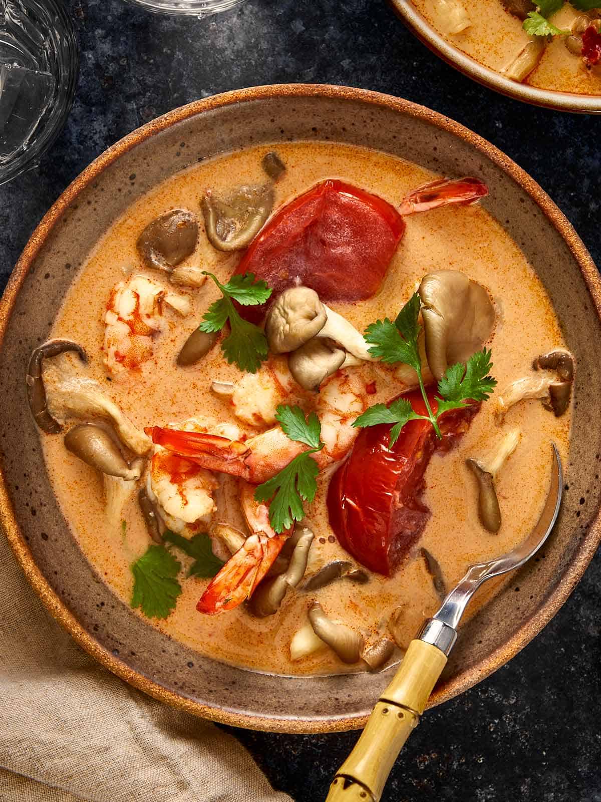 Tom Yum Kha Soup with Shrimp (Easy Thai Coconut Soup)
