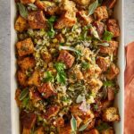 Homemade Buttery Herb Stuffing - Cafe Delites