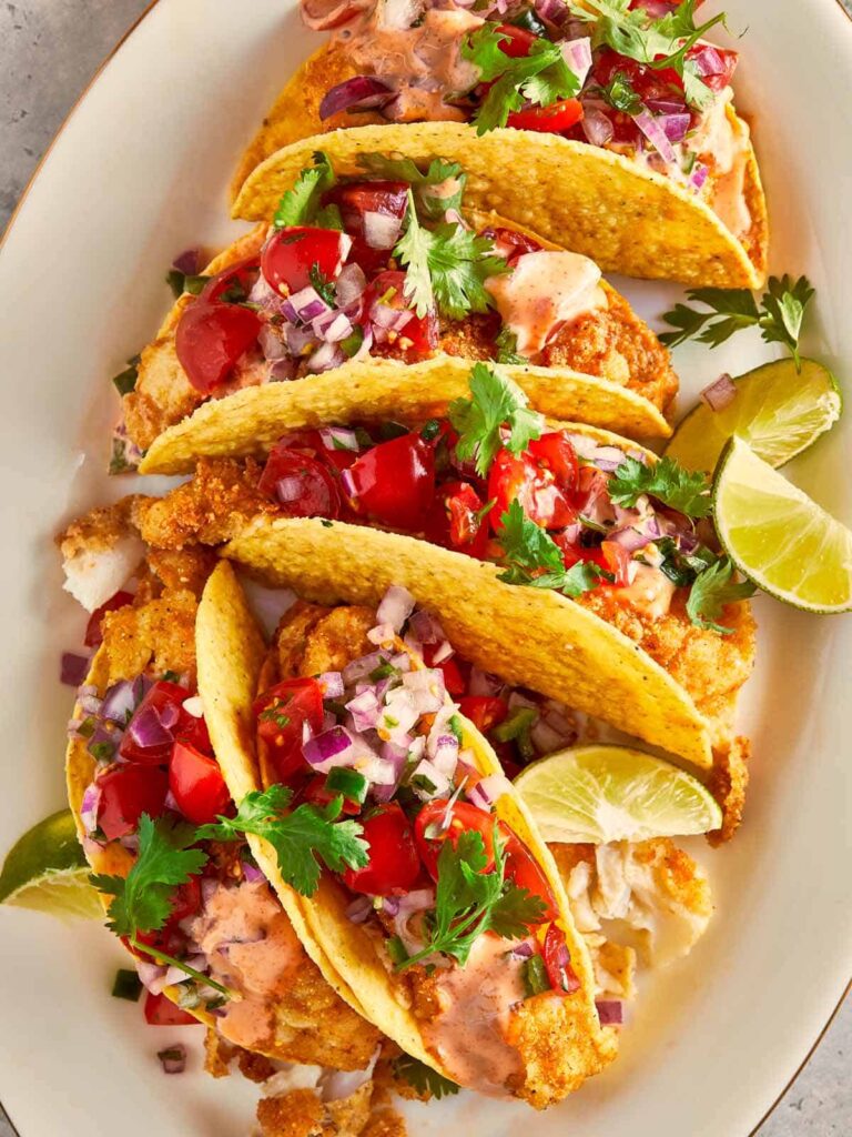 Crispy Fish Tacos - Cafe Delites